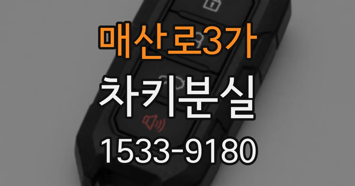 매산로3가 차키분실