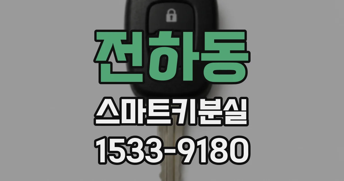 전하동 스마트키분실