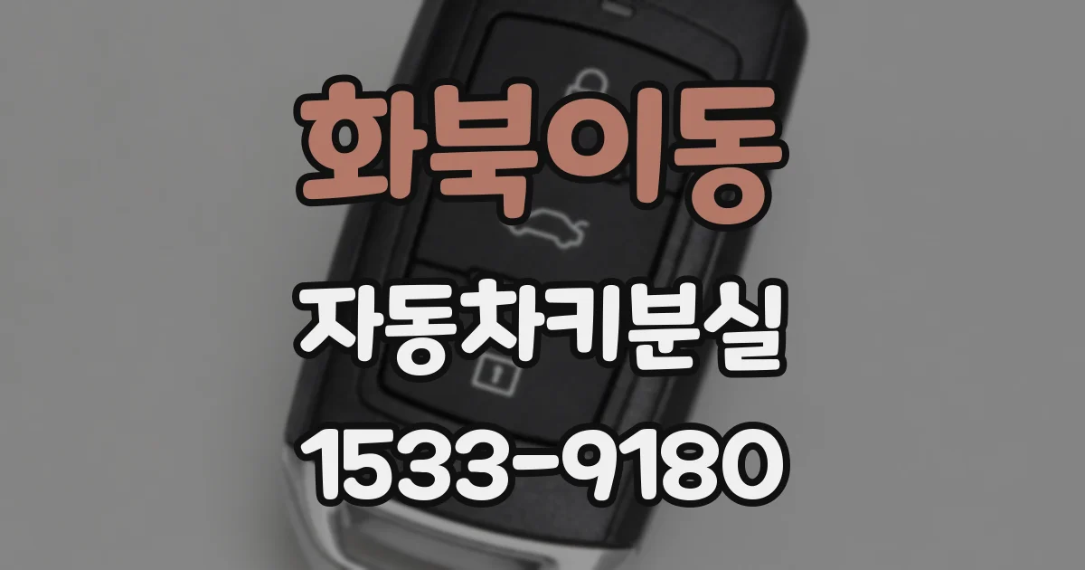 화북이동 자동차키분실