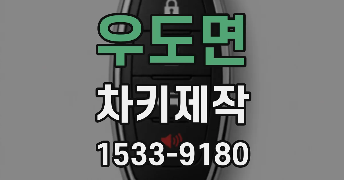 우도면 차키제작