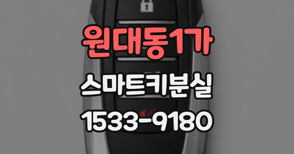 원대동1가 스마트키분실
