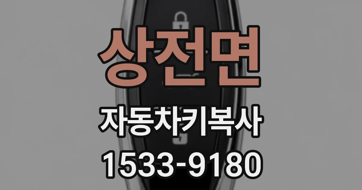 상전면 자동차키복사