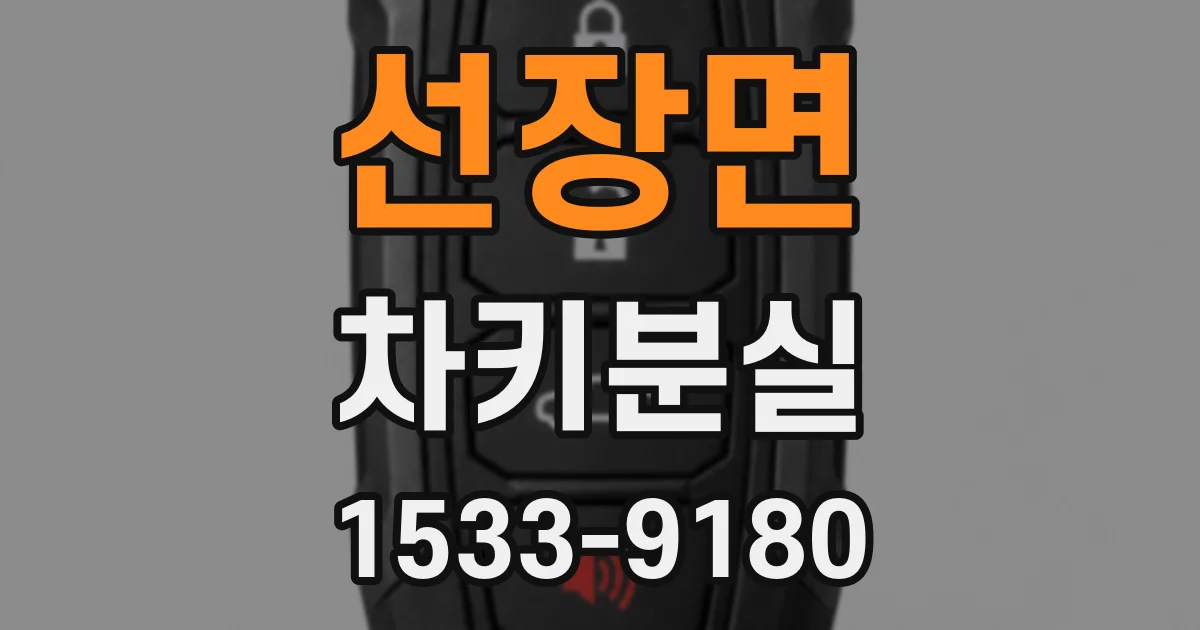 선장면 차키분실
