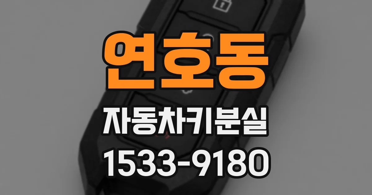 연호동 자동차키분실