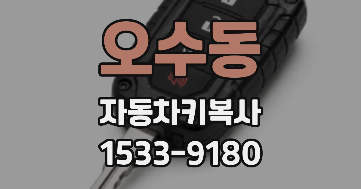 오수동 자동차키복사