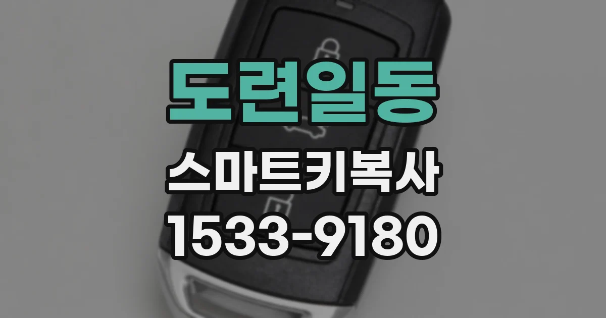 도련일동 스마트키복사