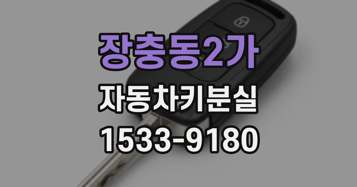 장충동2가 자동차키분실