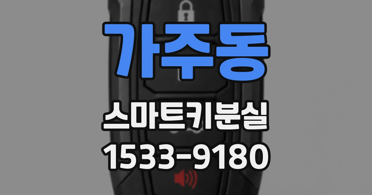 가주동 스마트키분실