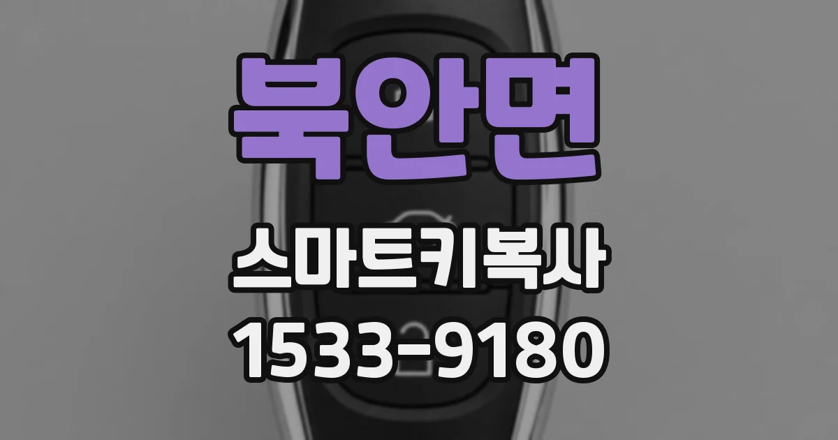 북안면 스마트키복사