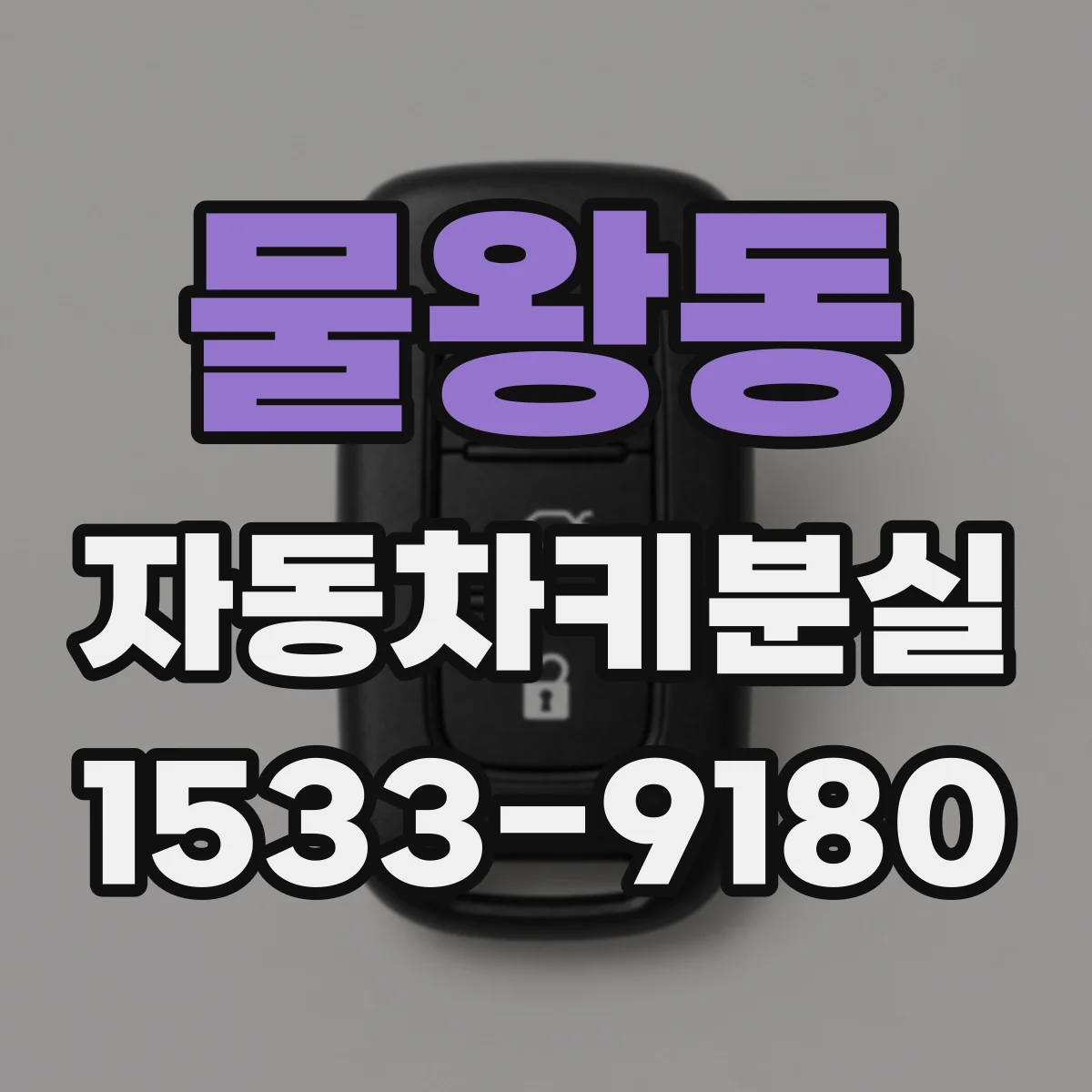 물왕동 자동차키분실