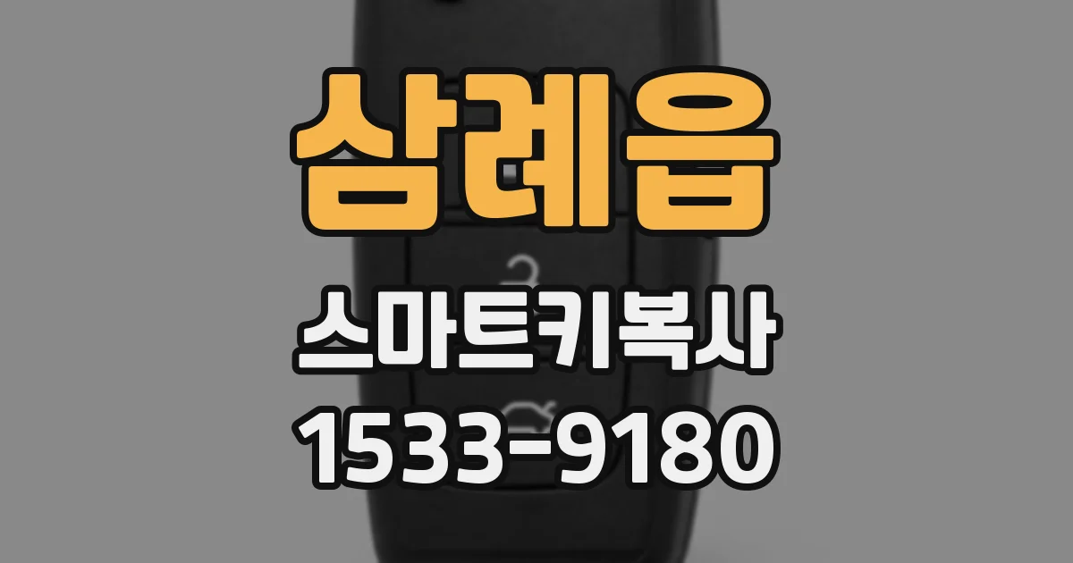 삼례읍 스마트키복사