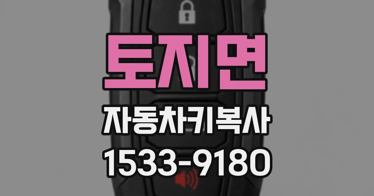 토지면 자동차키복사