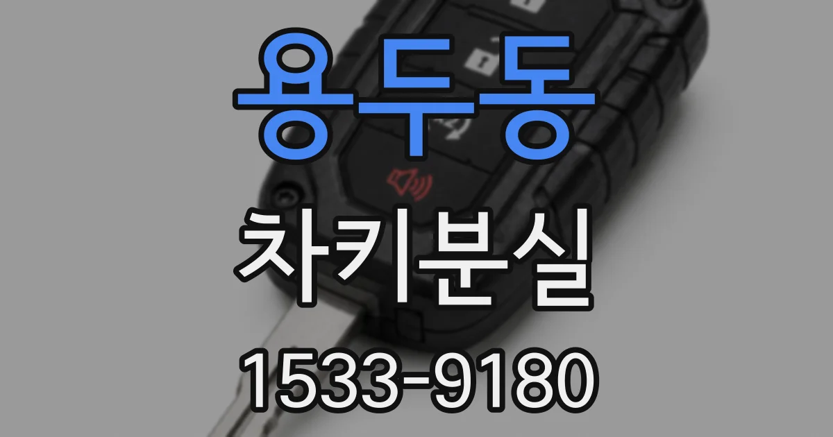 용두동 차키분실