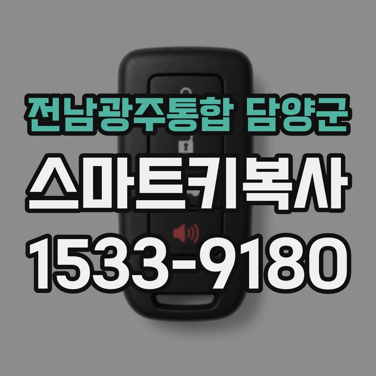 전남광주통합 담양군 스마트키복사