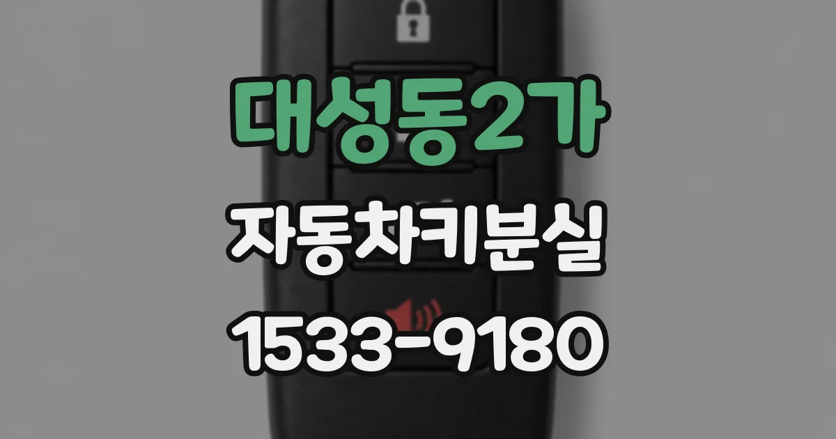대성동2가 자동차키분실