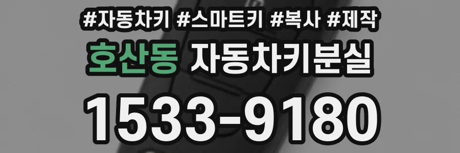 호산동 자동차키분실