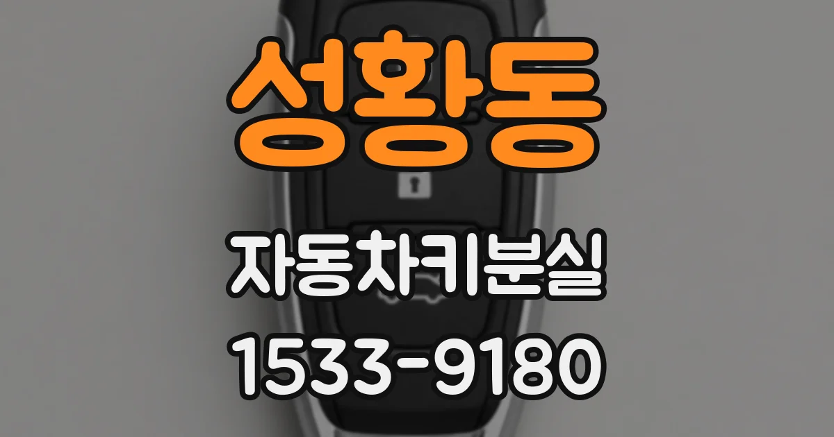성황동 자동차키분실