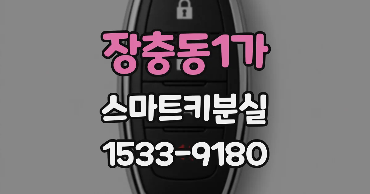 장충동1가 스마트키분실