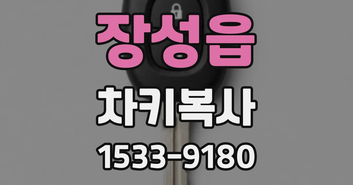 장성읍 차키복사