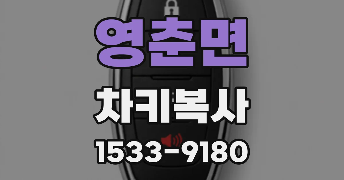 영춘면 차키복사
