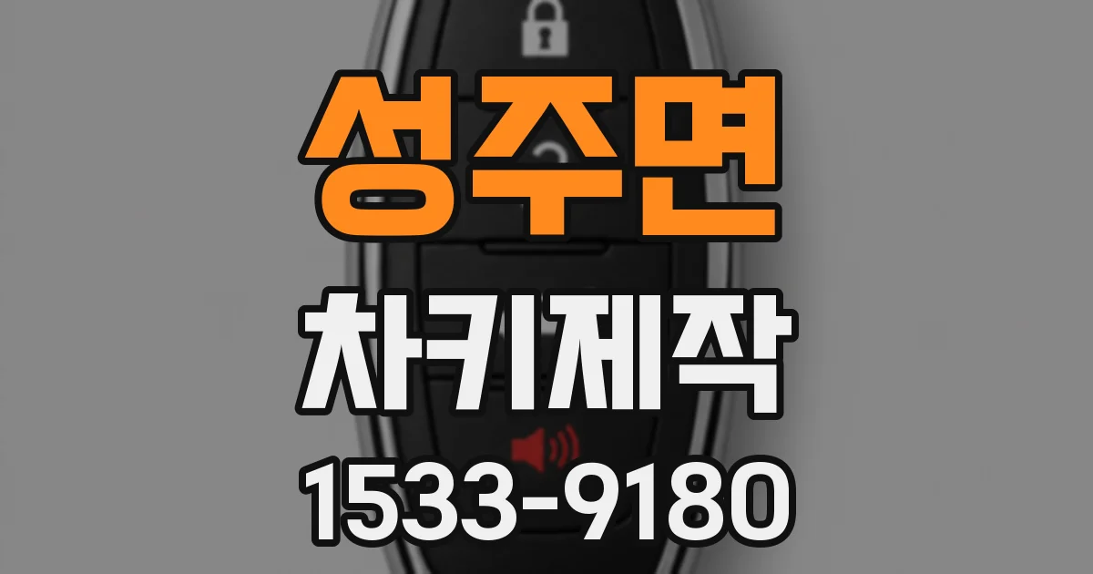 성주면 차키제작