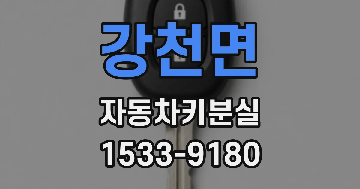 강천면 자동차키분실