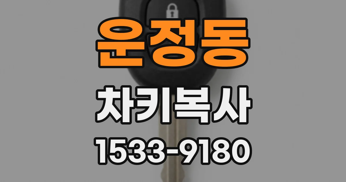 운정동 차키복사