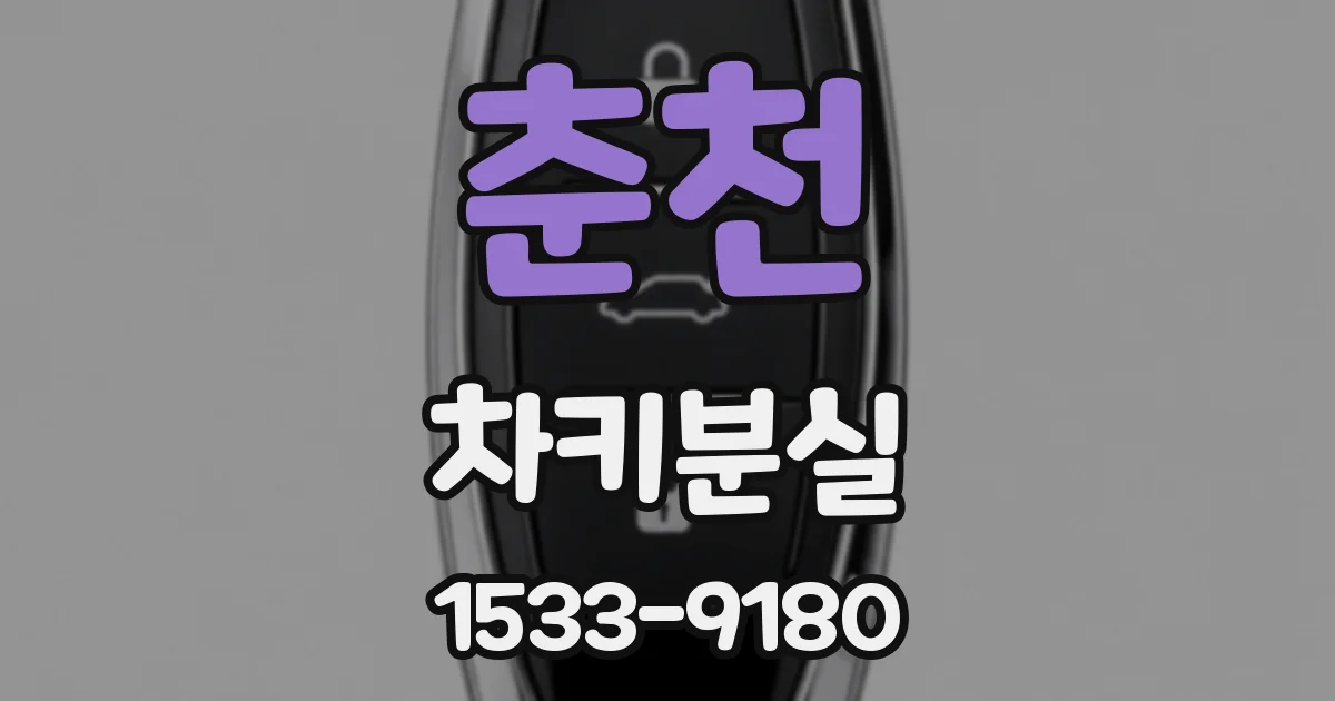 춘천 차키분실