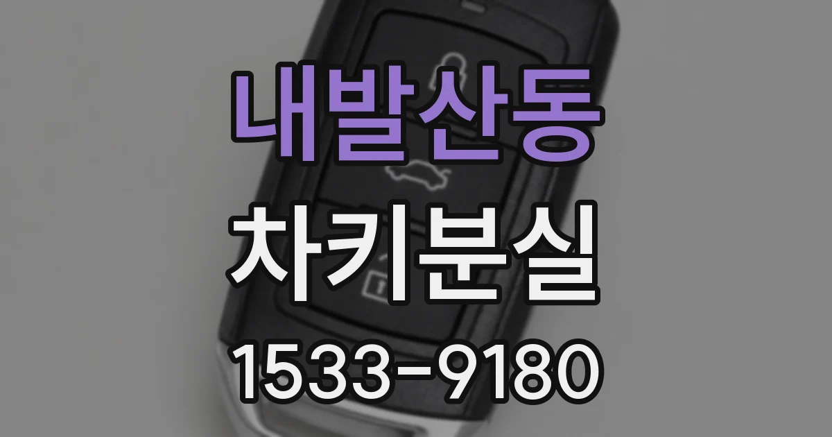 내발산동 차키분실