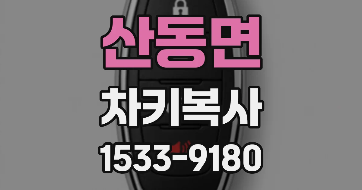 산동면 차키복사