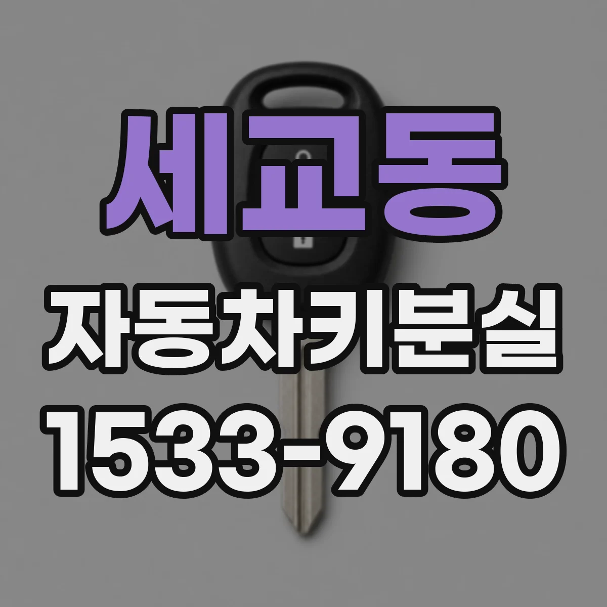 세교동 자동차키분실