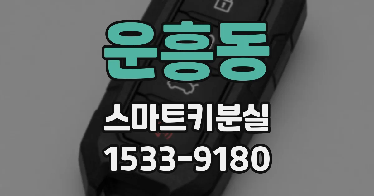 운흥동 스마트키분실