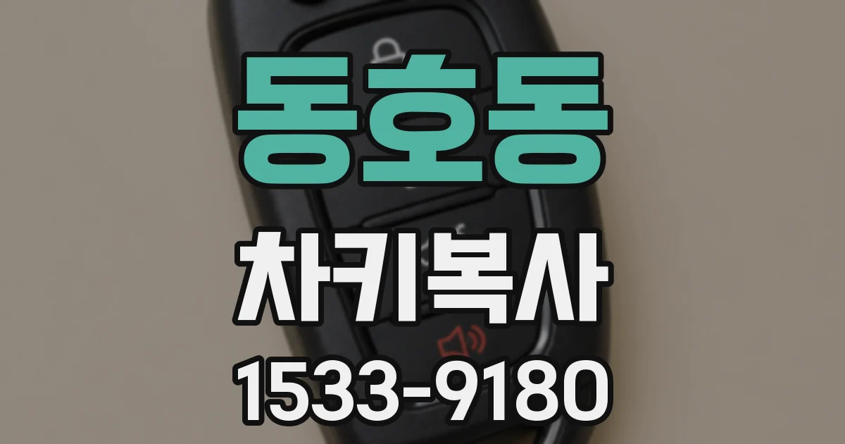 동호동 차키복사