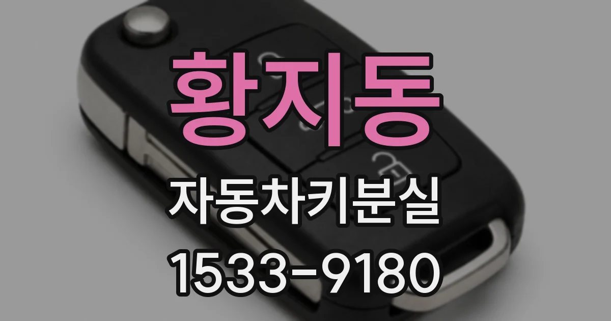황지동 자동차키분실