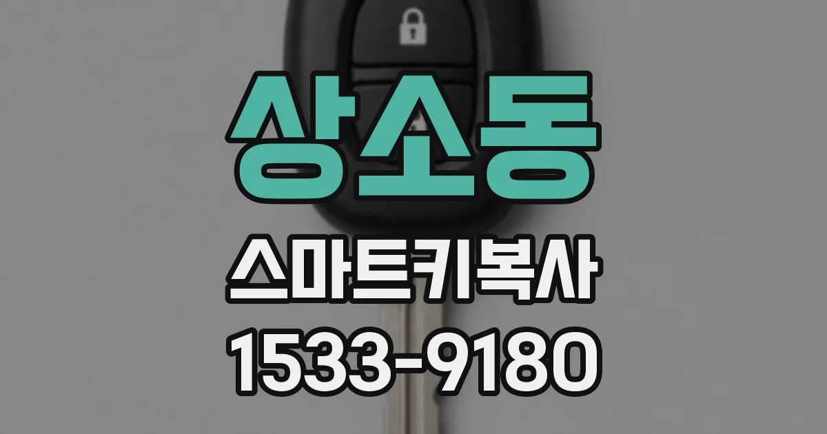 상소동 스마트키복사