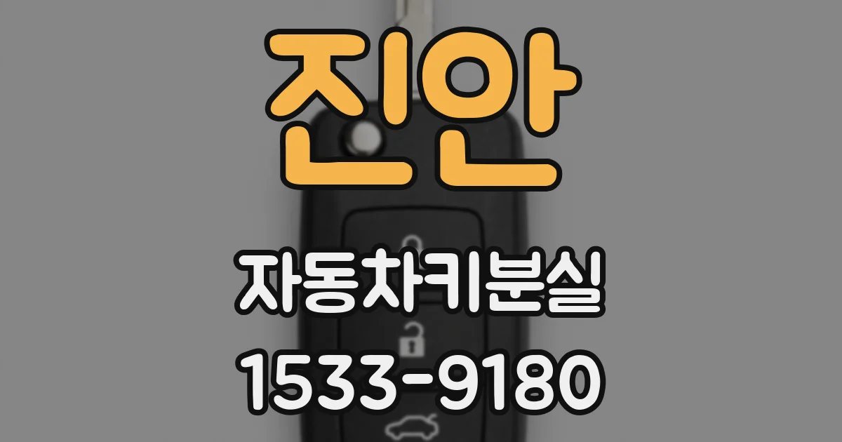 진안 자동차키분실