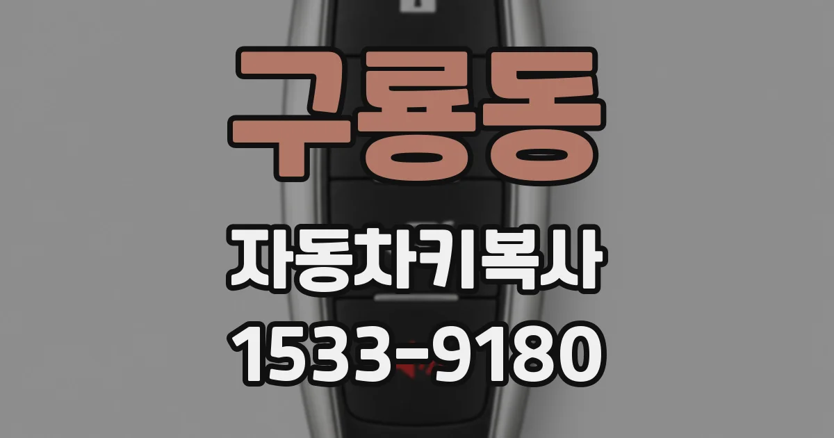 구룡동 자동차키복사
