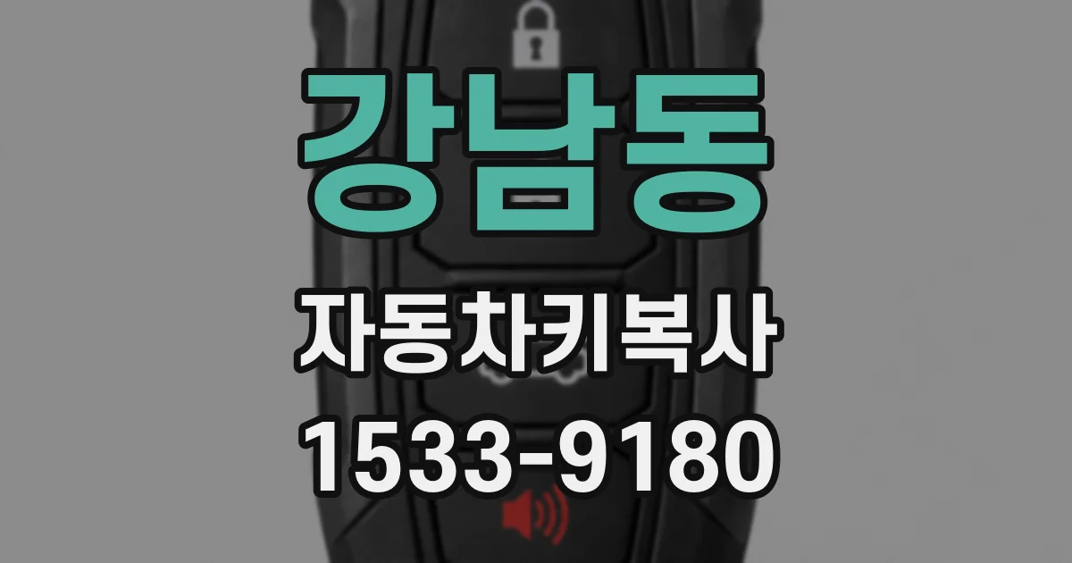 강남동 자동차키복사
