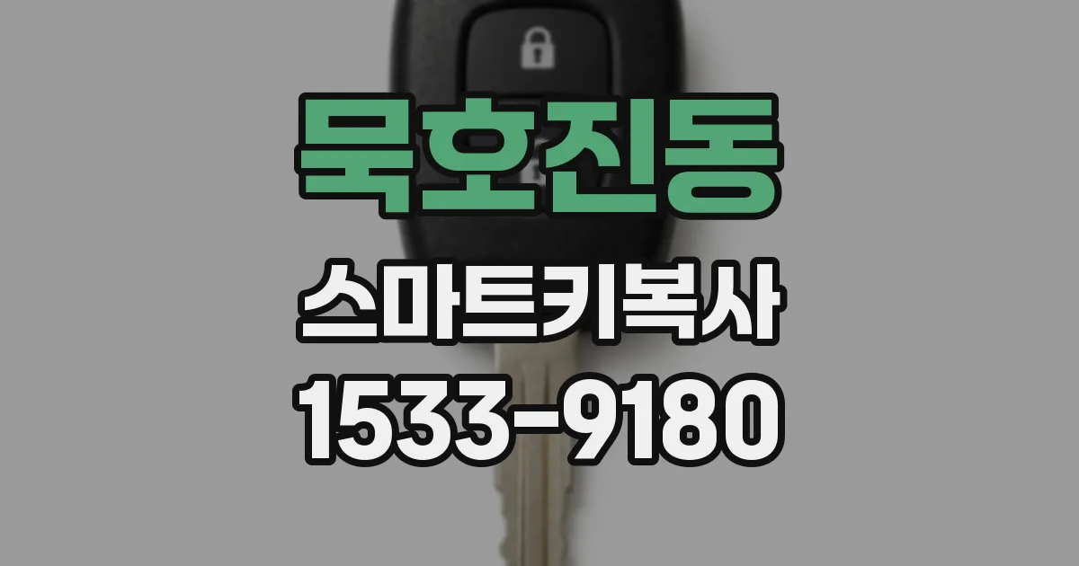 묵호진동 스마트키복사