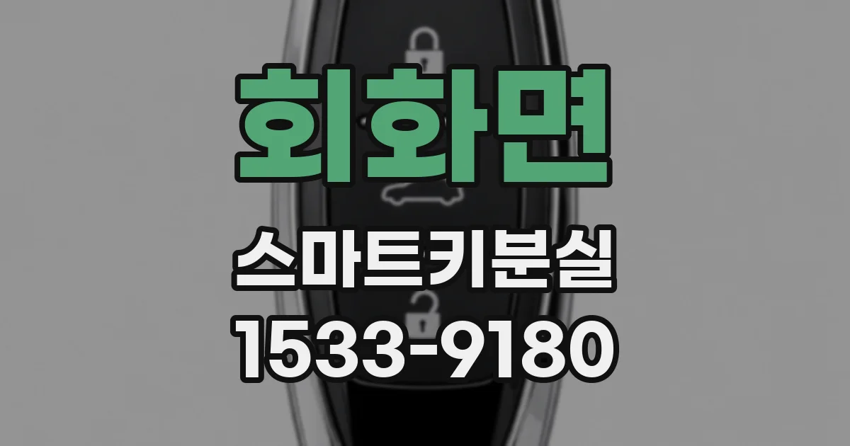 회화면 스마트키분실