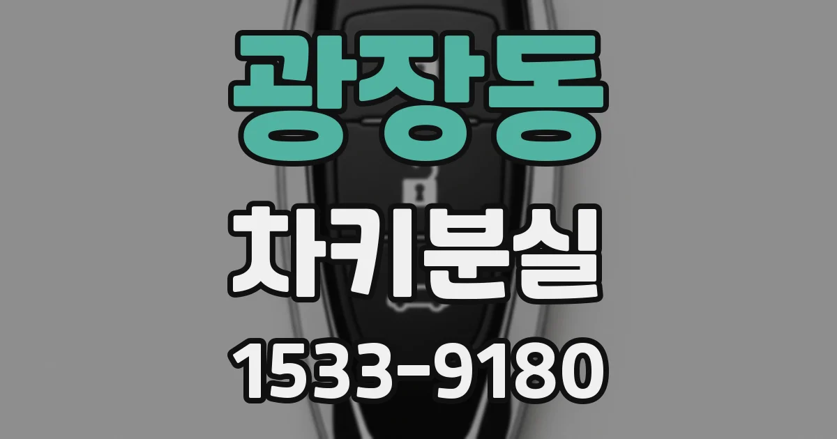 광장동 차키분실