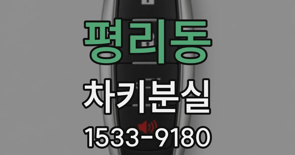 평리동 차키분실
