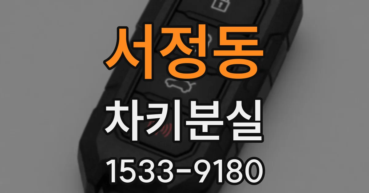 서정동 차키분실