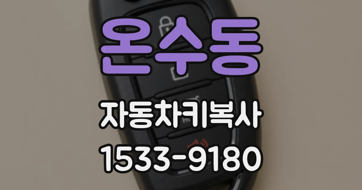 온수동 자동차키복사