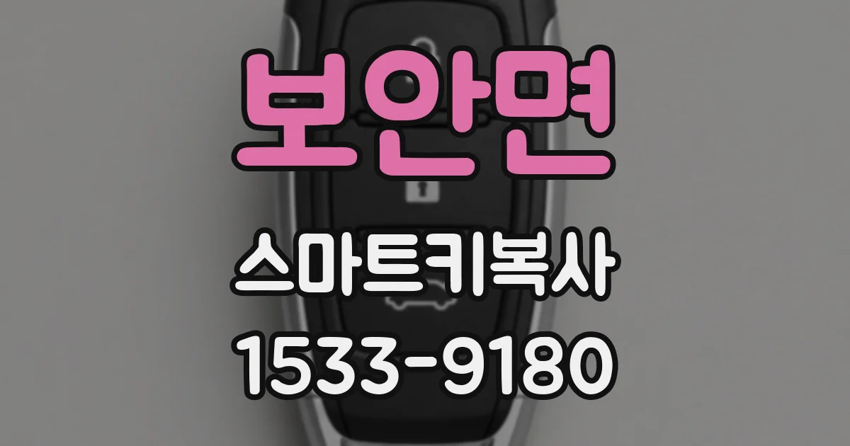 보안면 스마트키복사