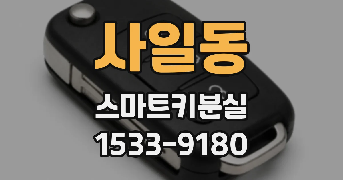 사일동 스마트키분실