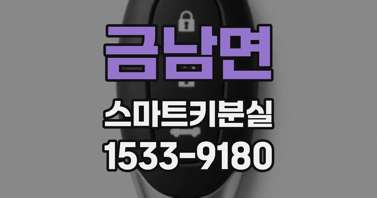 금남면 스마트키분실