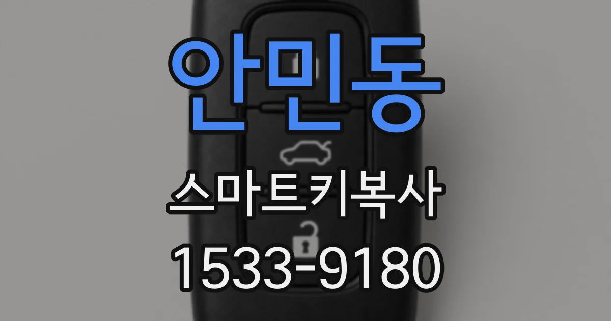 안민동 스마트키복사