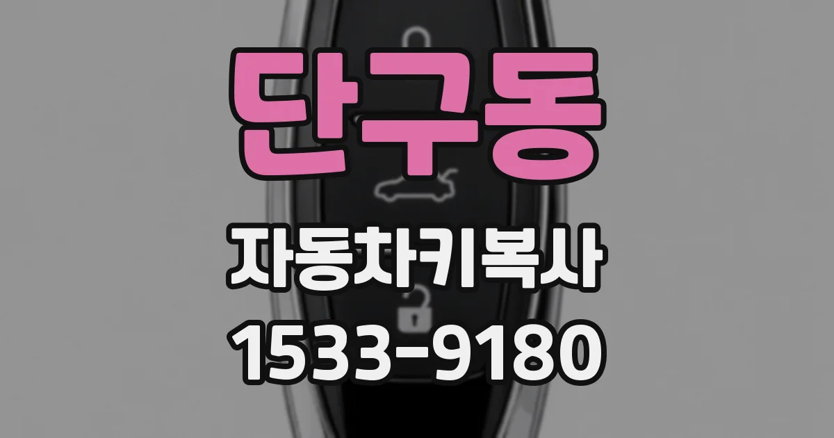 단구동 자동차키복사