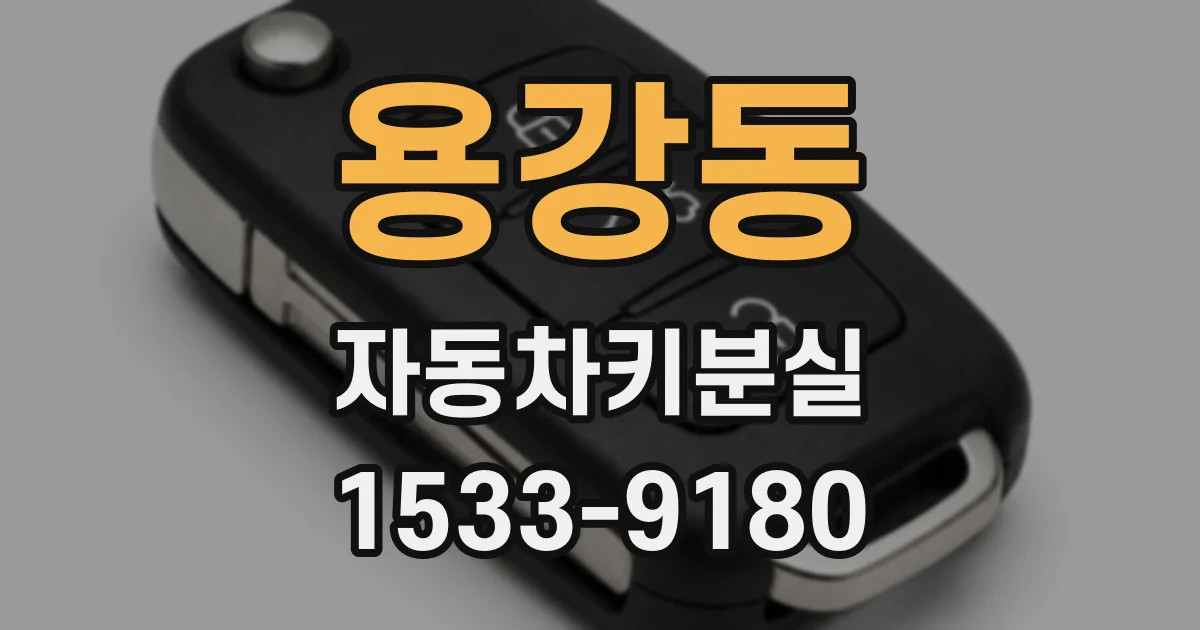 용강동 자동차키분실